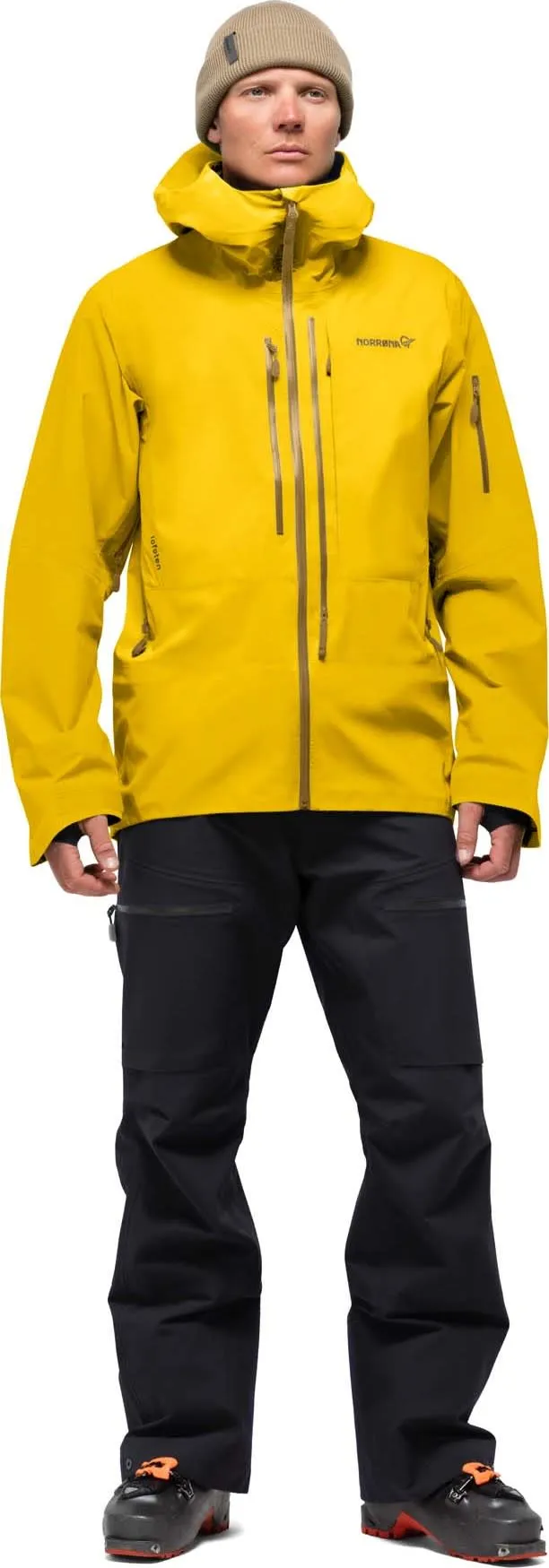 Norrøna Men&#x27;s Lofoten GORE-TEX Pro Jacket Sulphur | Buy Norrøna Men&#x27;s Lofoten GORE-TEX Pro Jacket Sulphur here | Outnorth