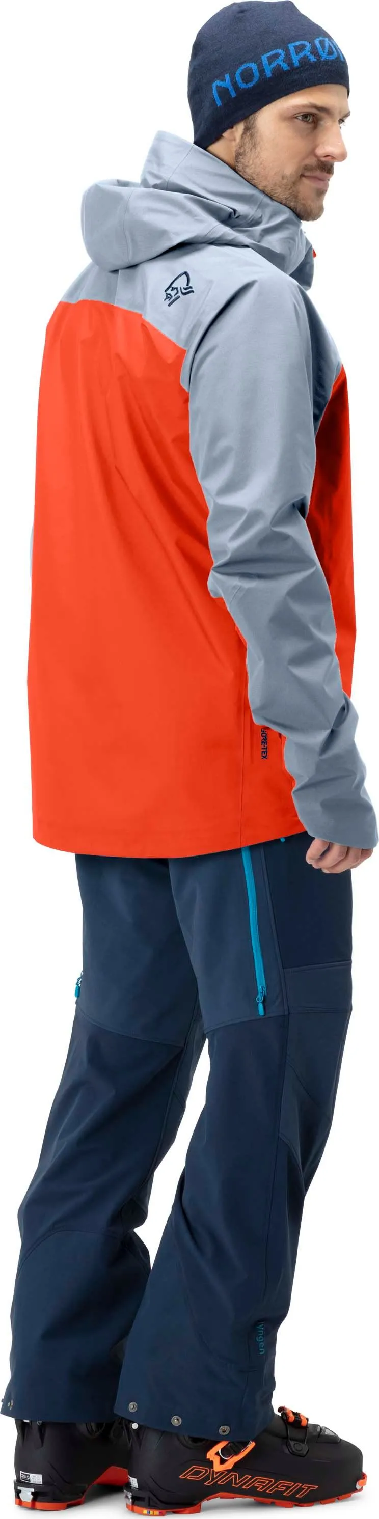 Norrøna Men&#x27;s Lyngen Gore-tex Jacket Adrenalin/Blue Fog | Buy Norrøna Men&#x27;s Lyngen Gore-tex Jacket Adrenalin/Blue Fog here | Outnorth