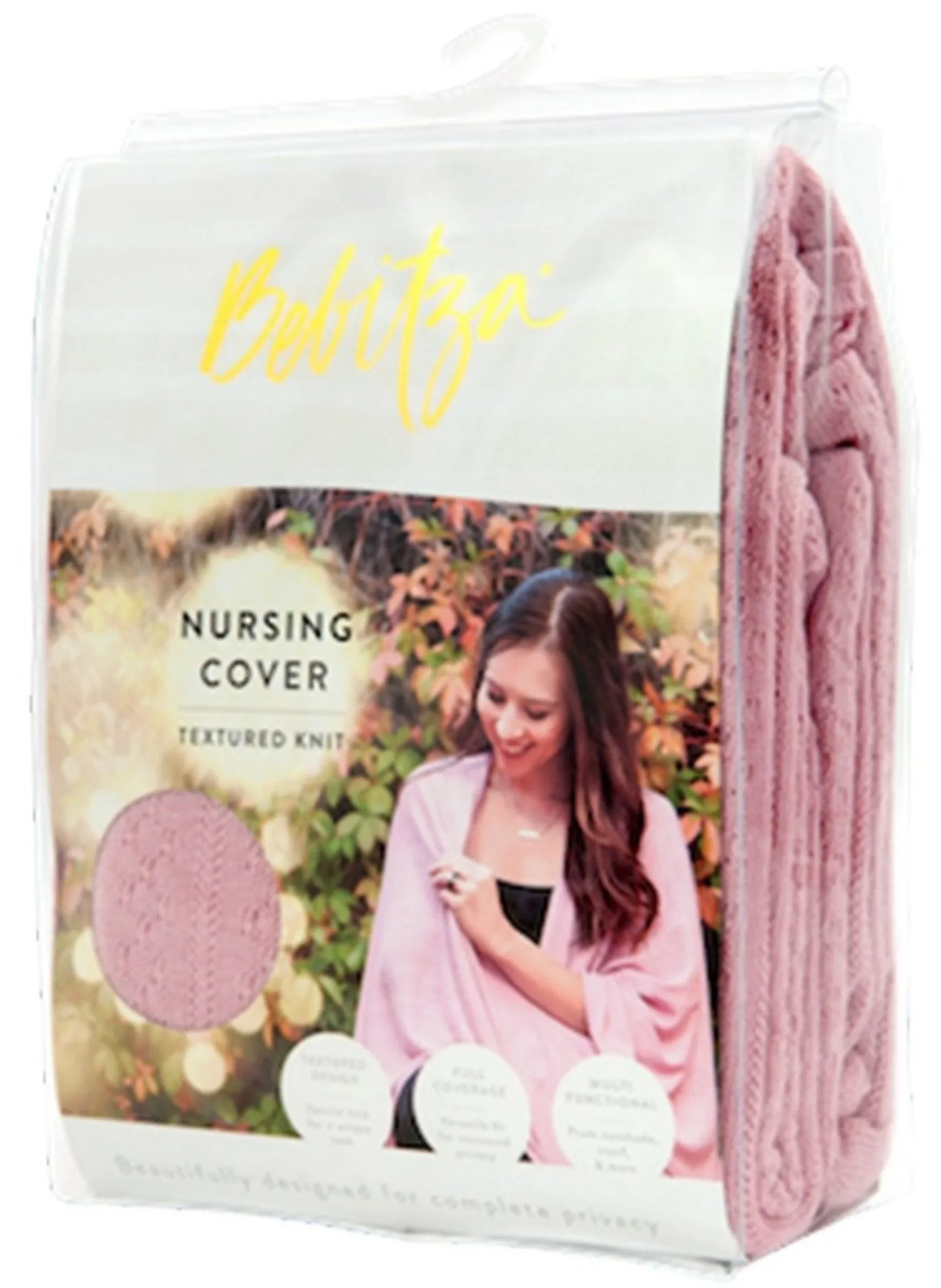 Nursing Cover Textured Knit fabric – Pink
