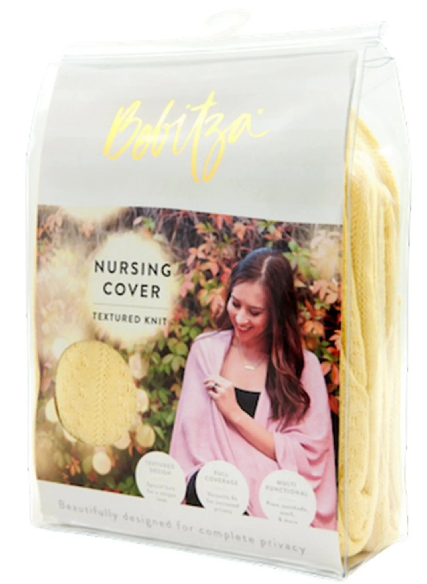 Nursing Cover Textured Knit fabric – Yellow