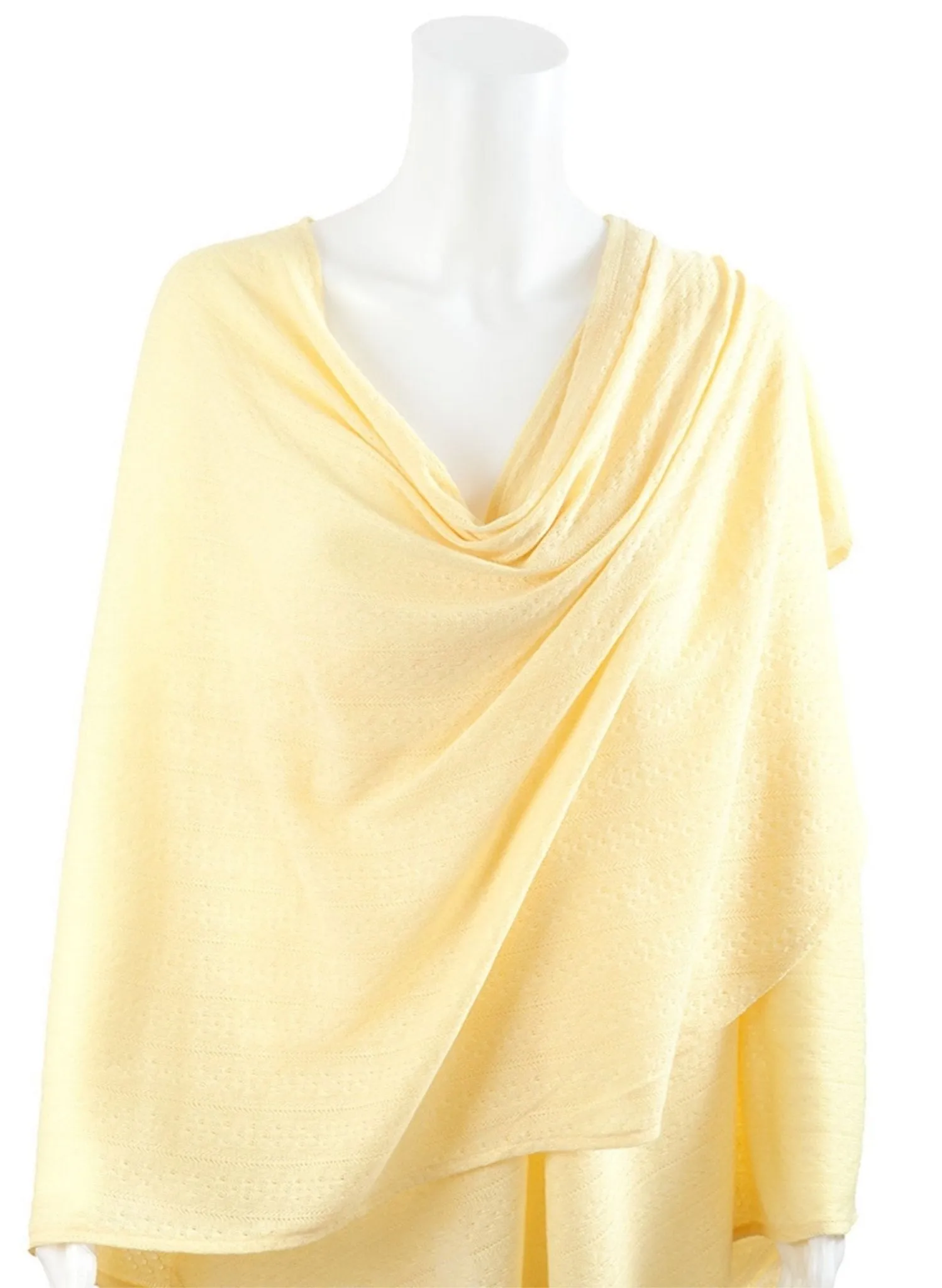 Nursing Cover Textured Knit fabric – Yellow