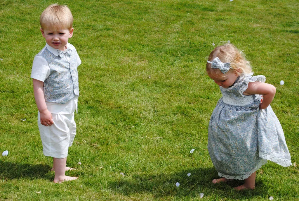 Page Boy outfit 'Alex'  Linen suit and waist coat set