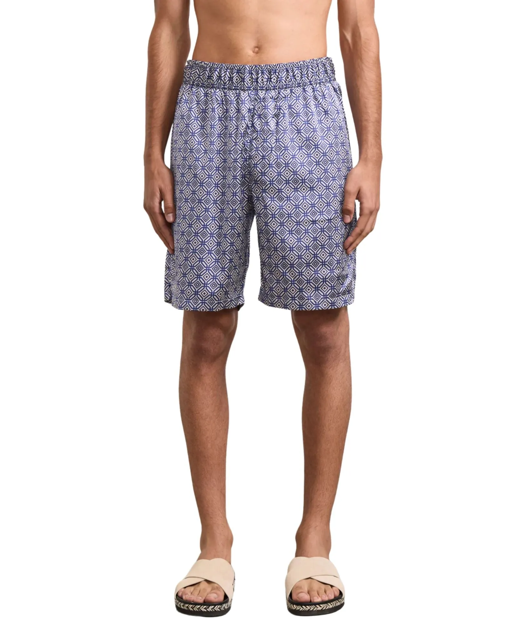 Palma Angra Trelica Printed Silk Short - Dusk