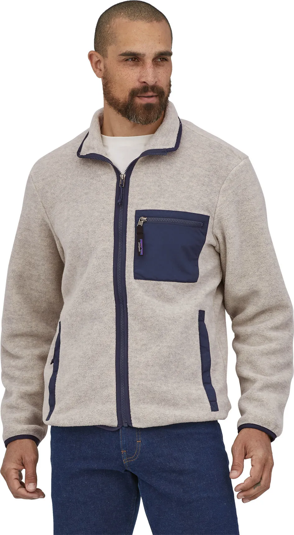 Patagonia Men&#x27;s Synchilla Jacket Oatmeal Heather | Buy Patagonia Men&#x27;s Synchilla Jacket Oatmeal Heather here | Outnorth
