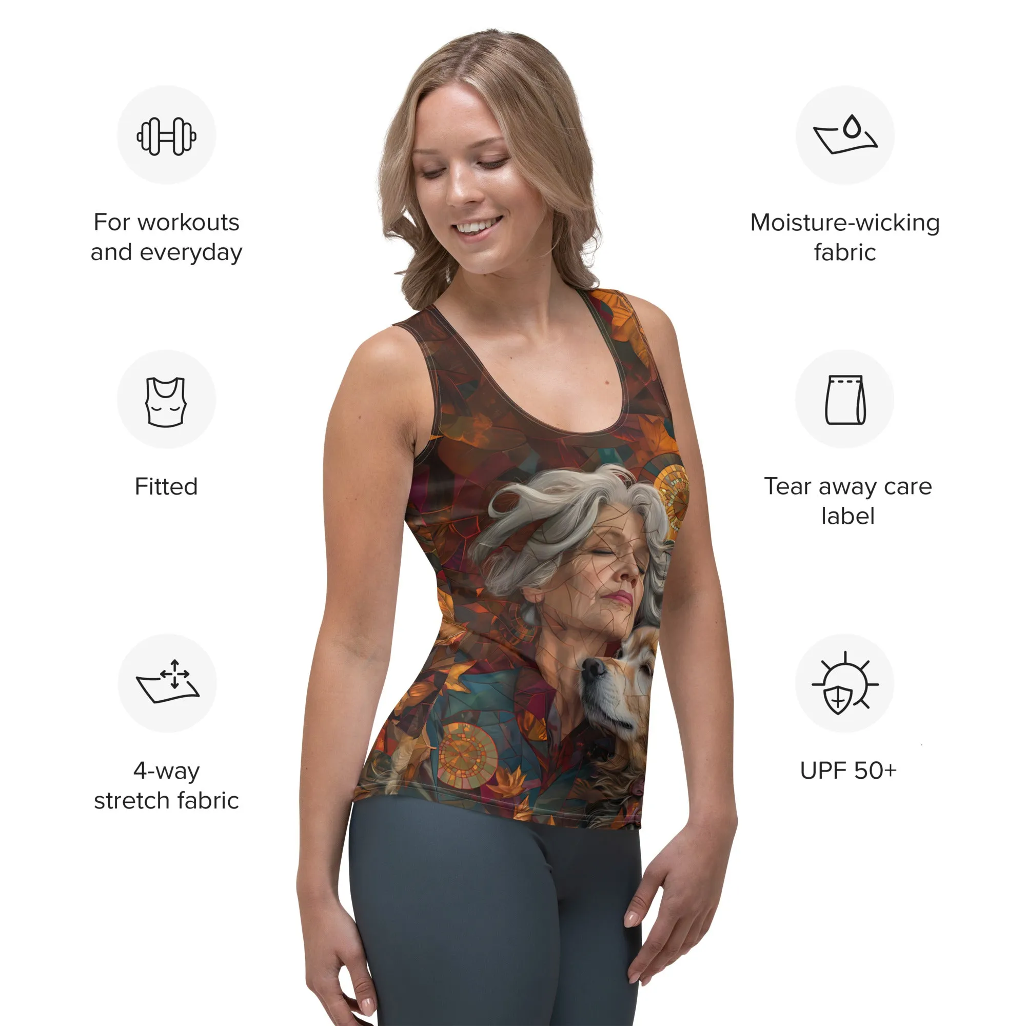 Paws & Peace Sublimation Cut & Sew Tank Top