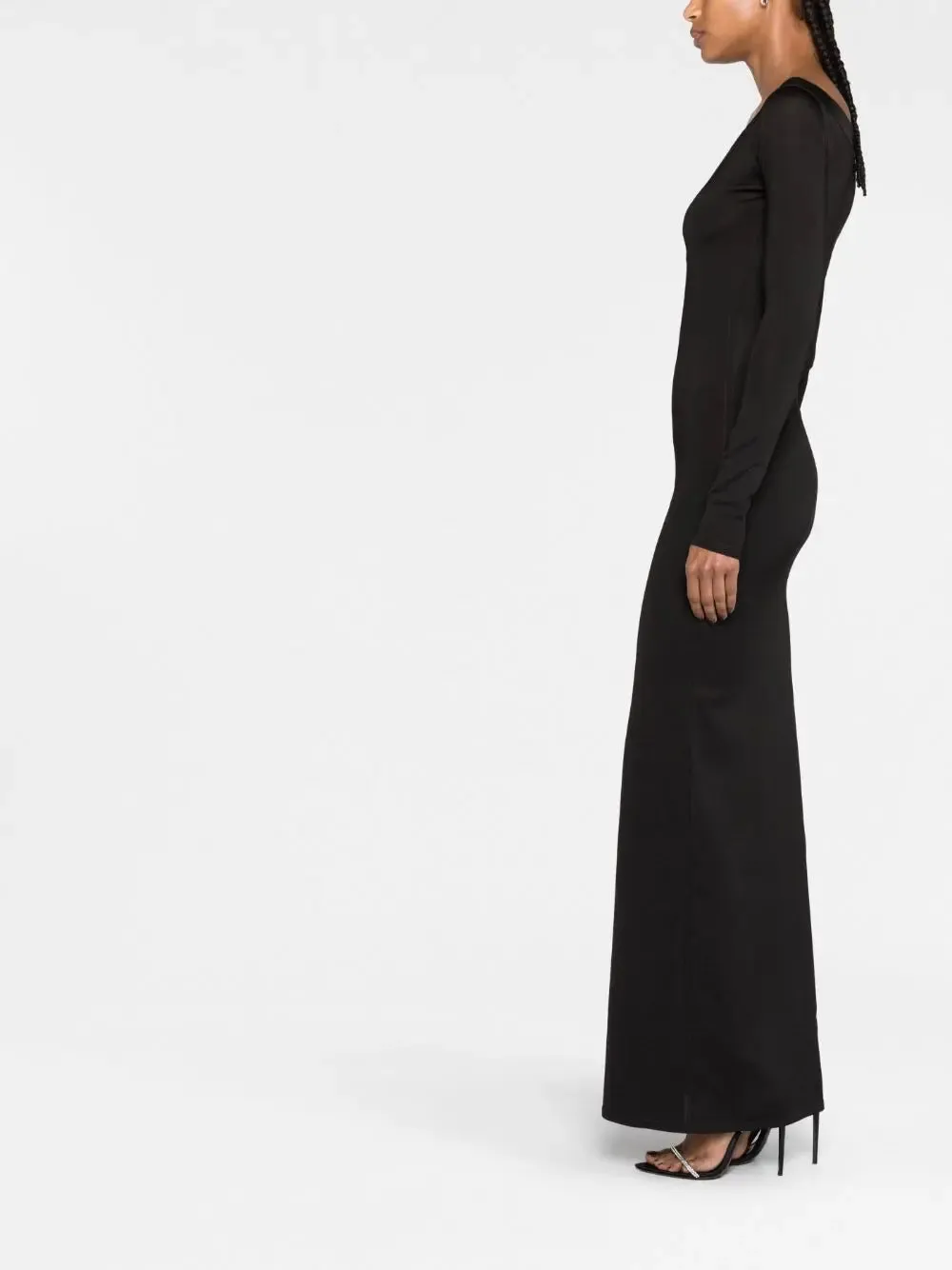 PLUNGING V-NECK MAXI DRESS