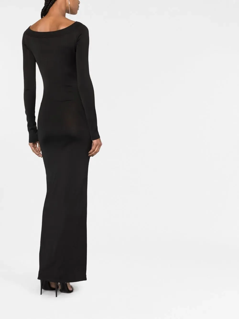 PLUNGING V-NECK MAXI DRESS