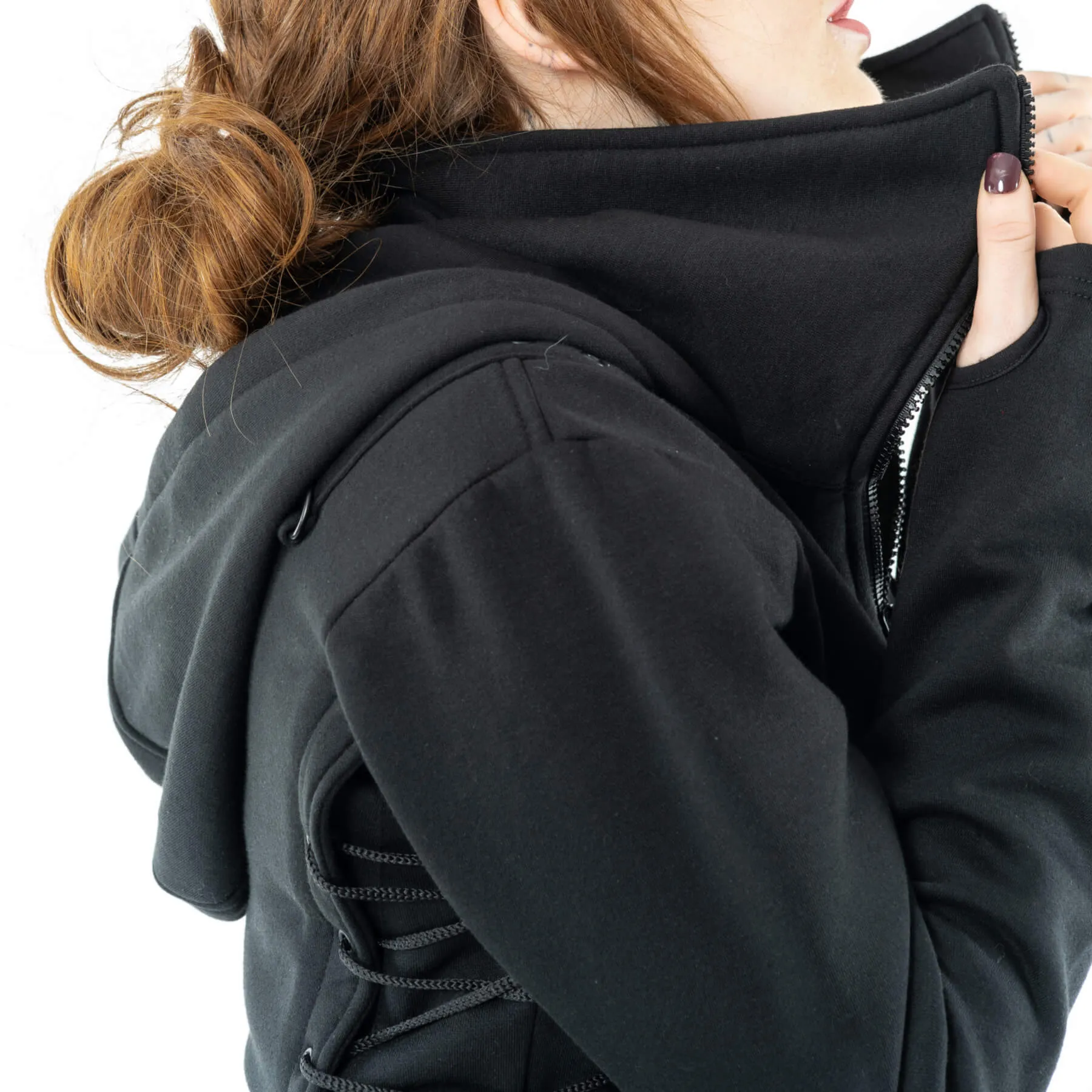 Poizen Industries Callen Hooded Full Length Cotton Coat