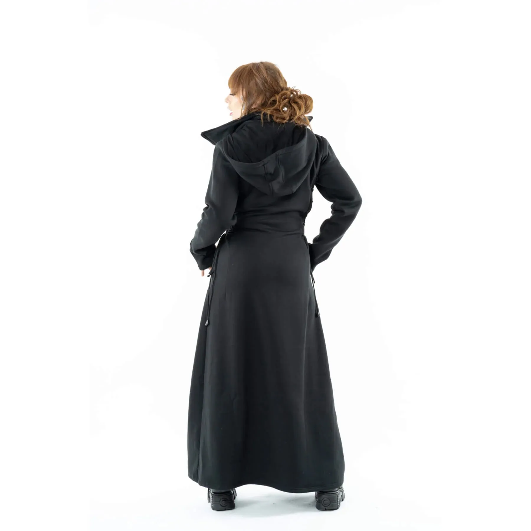 Poizen Industries Callen Hooded Full Length Cotton Coat