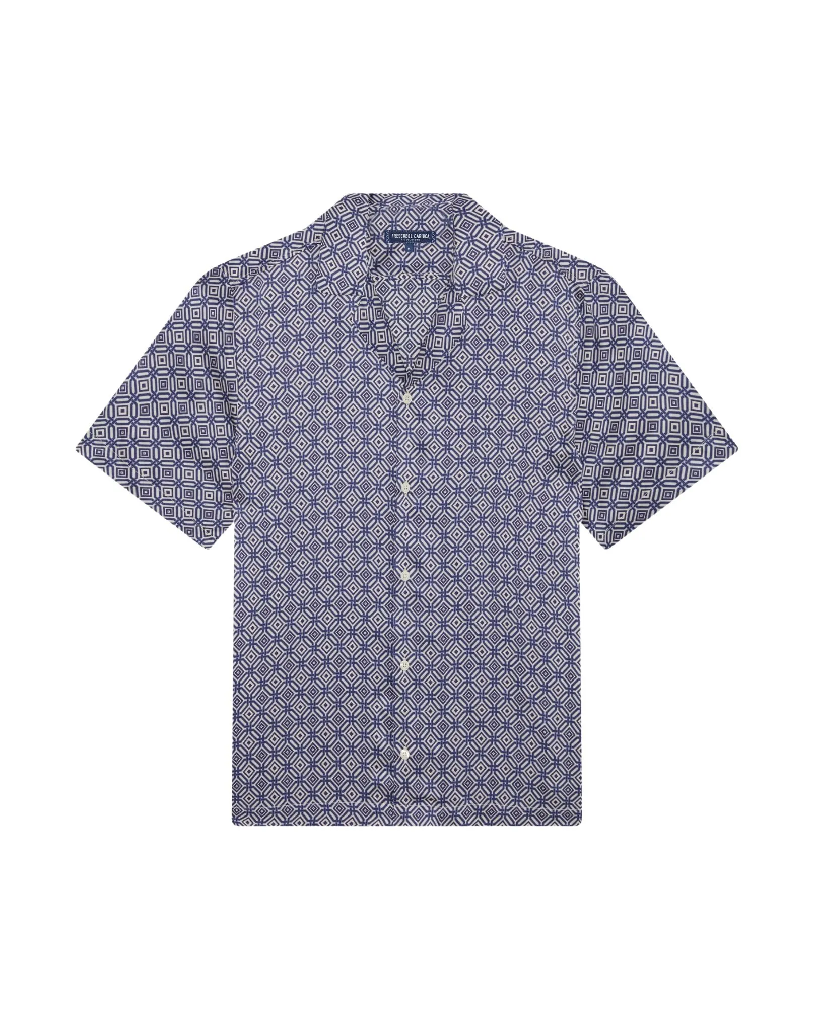 Roberto Silk Shirt SS Angra Trelica - Dusk
