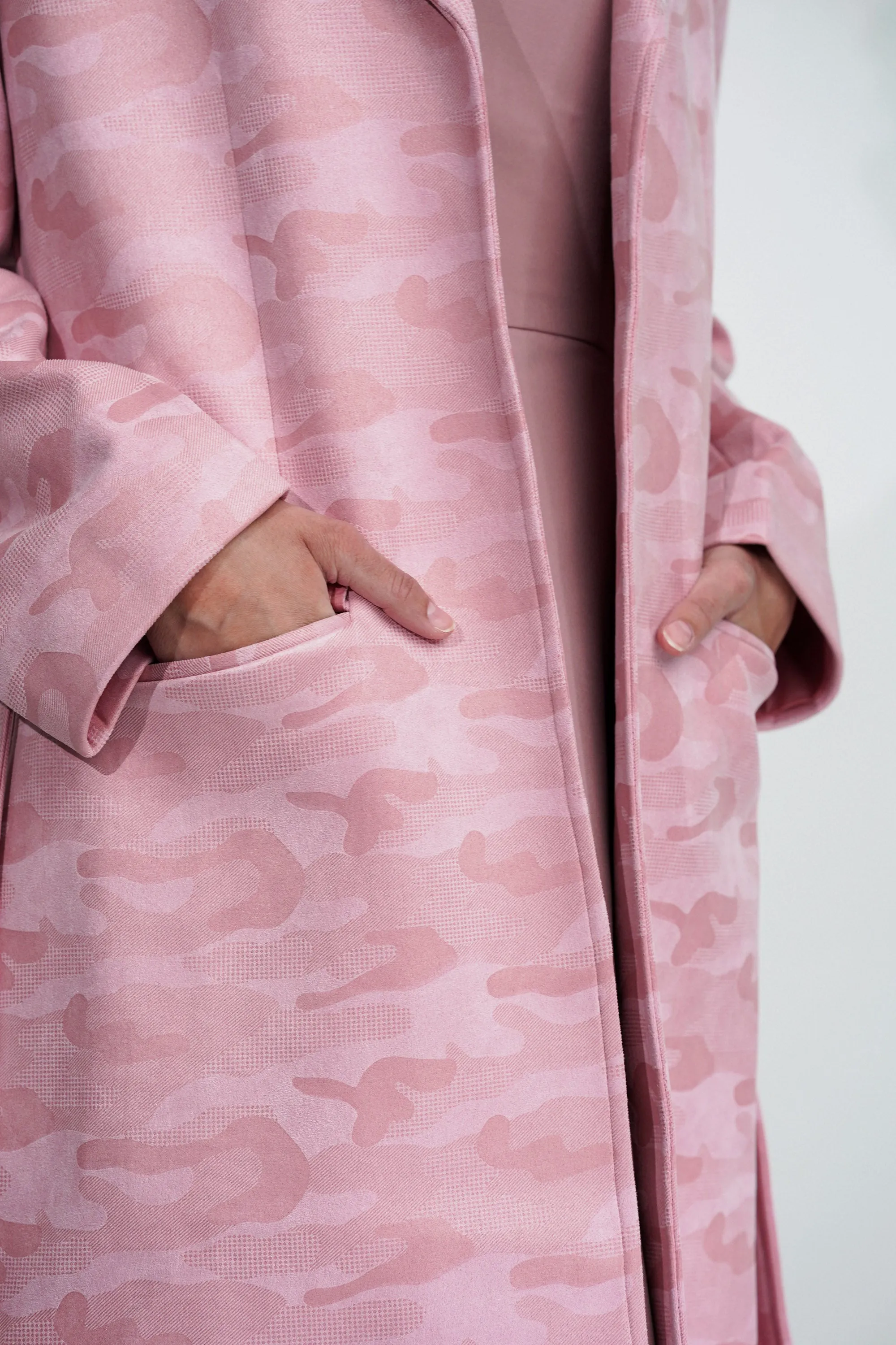 Sakura Camo Trench Coat