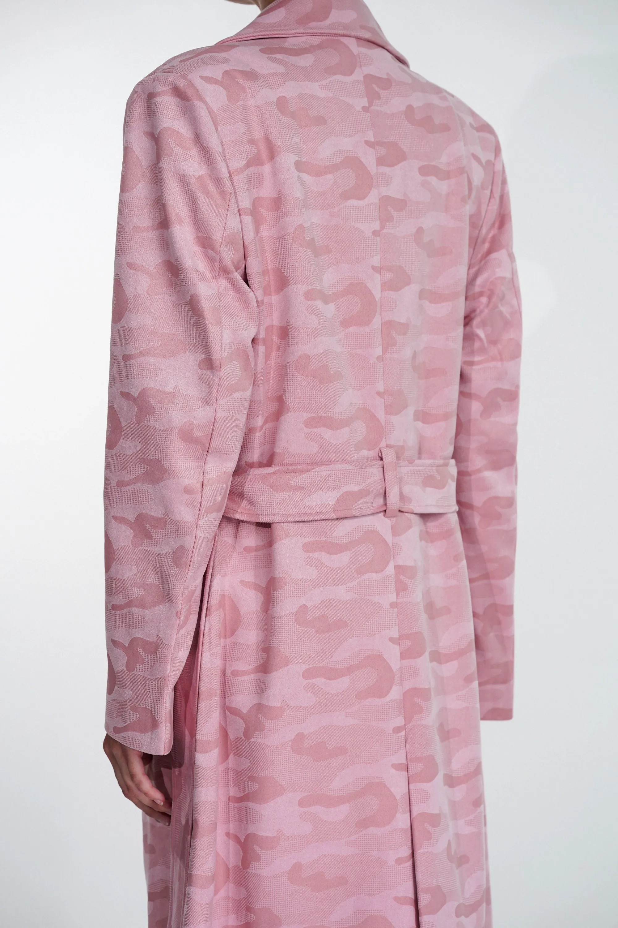 Sakura Camo Trench Coat