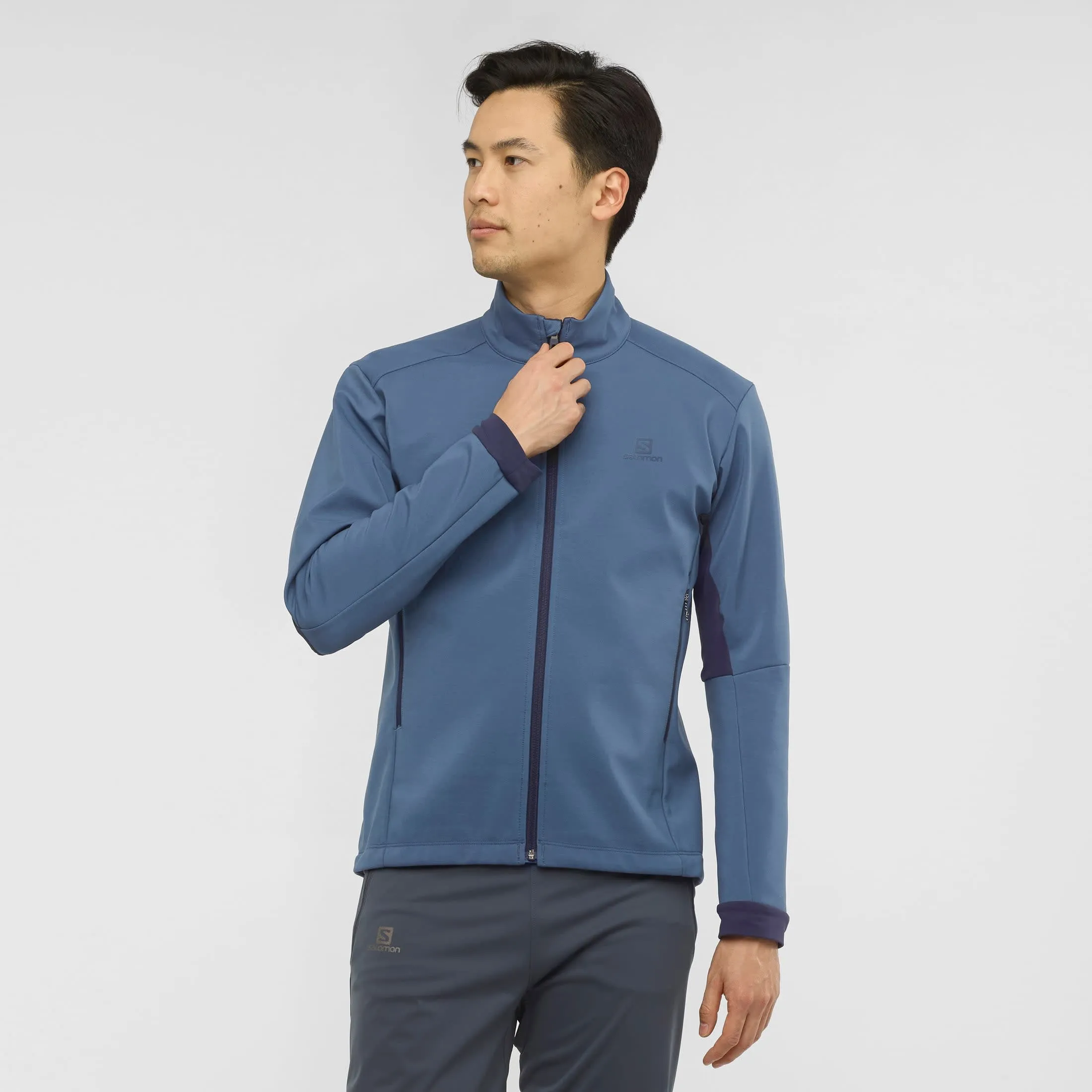 Salomon Men&#x27;s Agile Softshell Jacket Black | Buy Salomon Men&#x27;s Agile Softshell Jacket Black here | Outnorth
