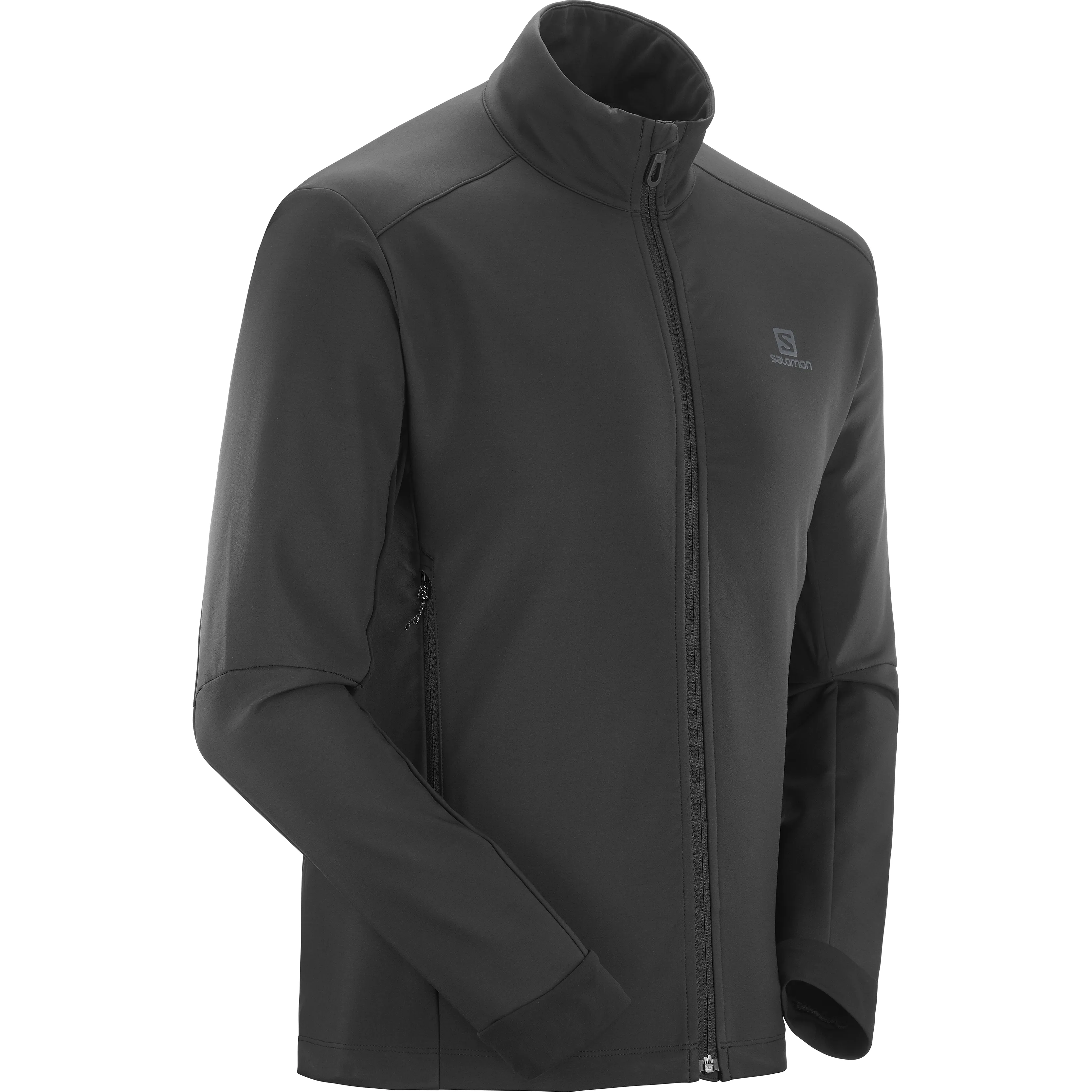 Salomon Men&#x27;s Agile Softshell Jacket Black | Buy Salomon Men&#x27;s Agile Softshell Jacket Black here | Outnorth