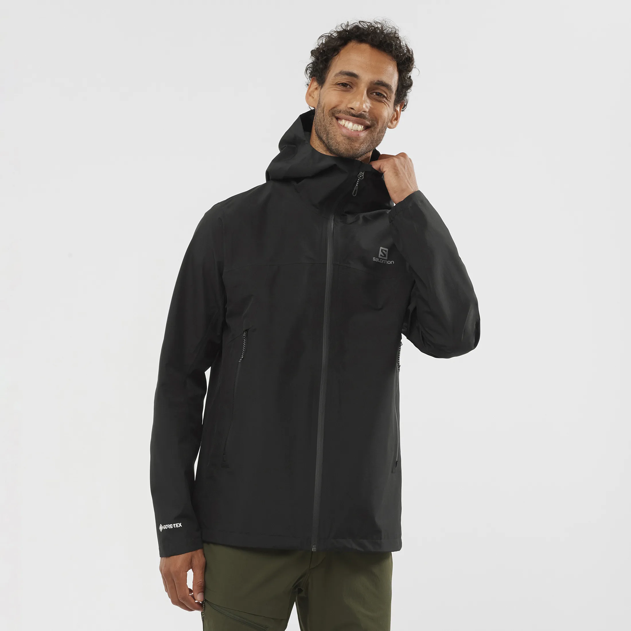 Salomon Men&#x27;s Outline Gore-Tex 2.5L Jacket Black | Buy Salomon Men&#x27;s Outline Gore-Tex 2.5L Jacket Black here | Outnorth