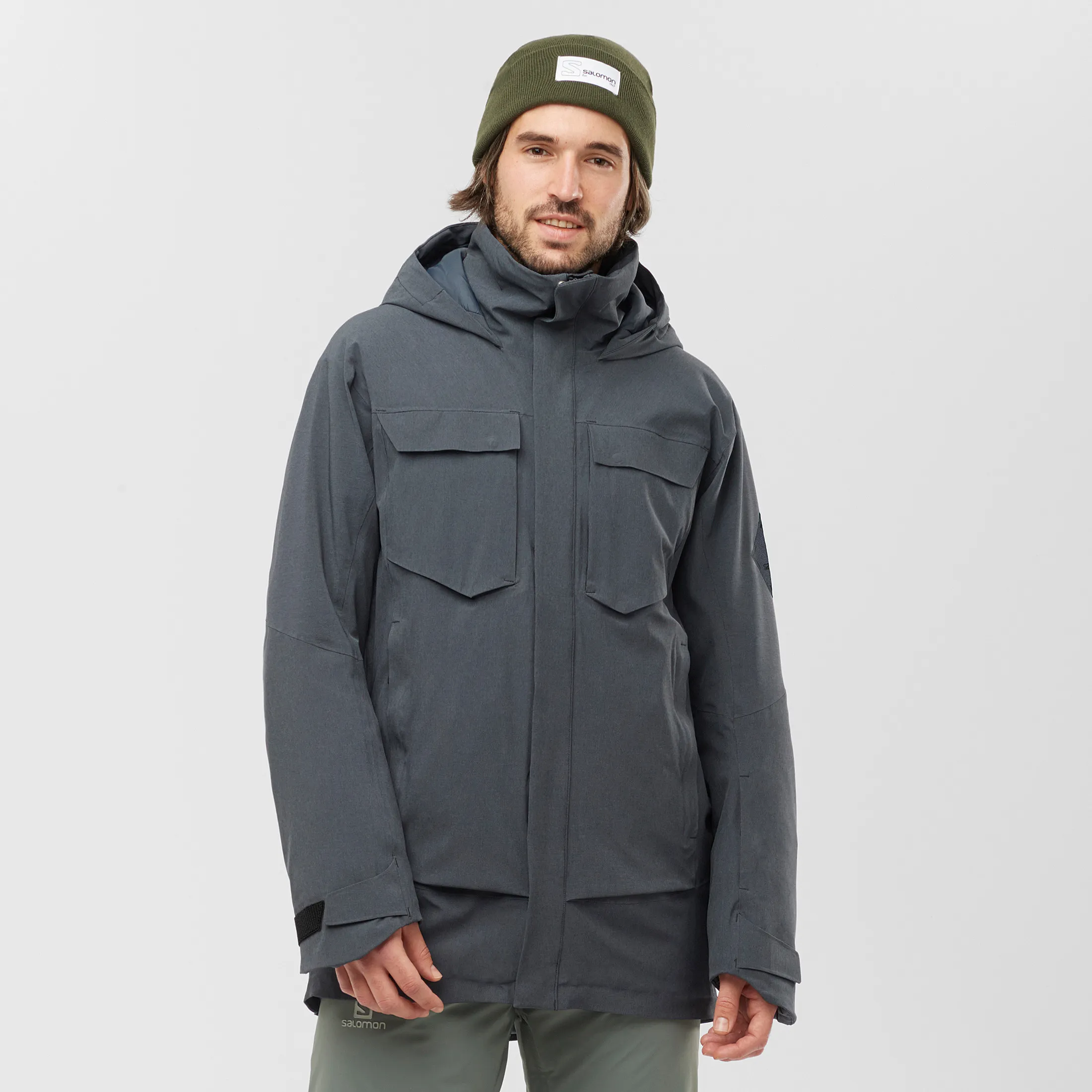 Salomon Men&#x27;s Stance Cargo Jacket Black/Heather | Buy Salomon Men&#x27;s Stance Cargo Jacket Black/Heather here | Outnorth