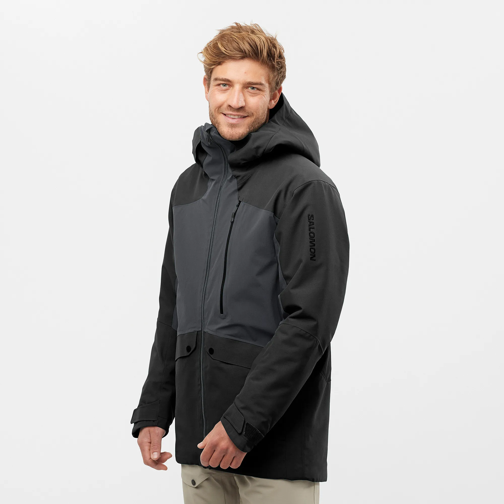 Salomon Men&#x27;s Untracked Jacket Deep Black/Periscope | Buy Salomon Men&#x27;s Untracked Jacket Deep Black/Periscope here | Outnorth
