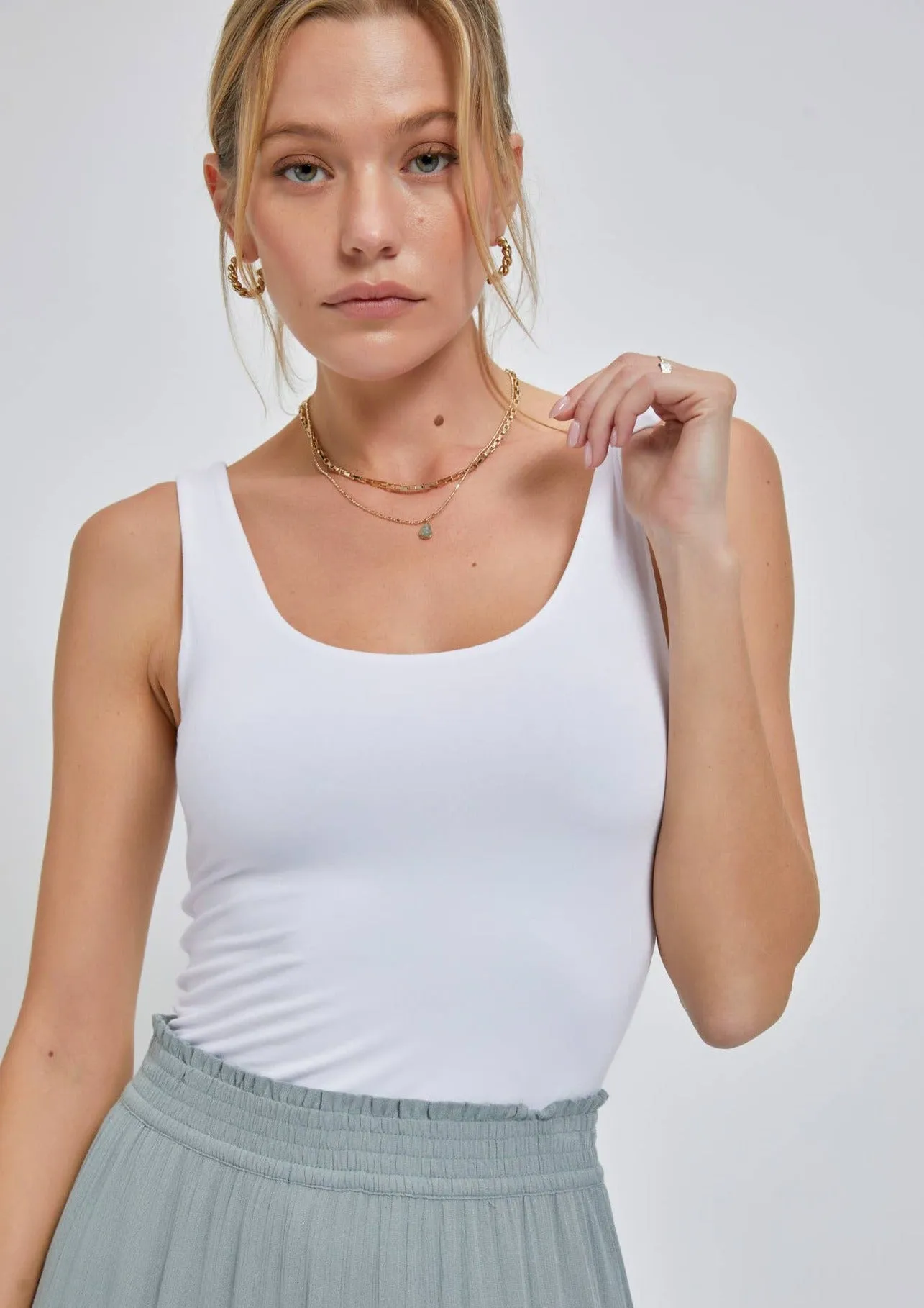 Scooped Up Basic Tank Top