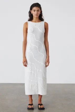 Shea Organic Cotton Swirl Knit Dress