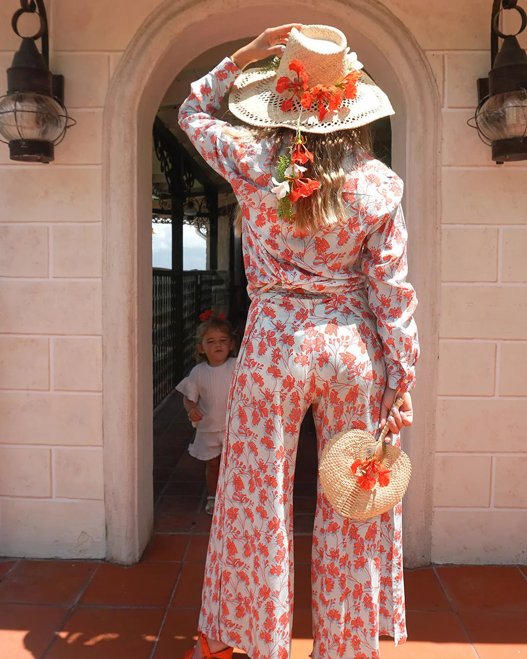 Silk Kim Blouse FLAMBOYANT FLOWER