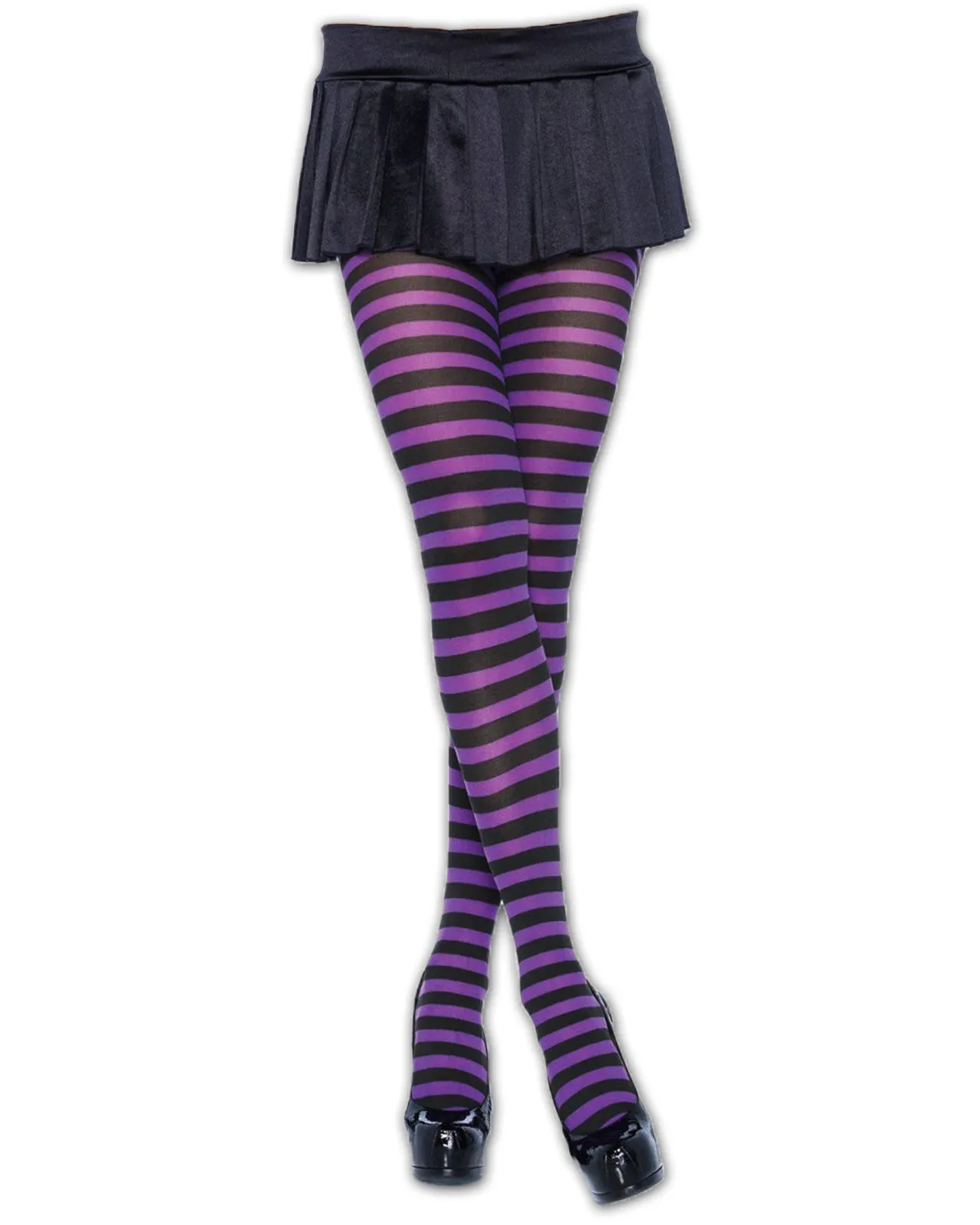 Sorceress Witch Costume with Black Renaissance Dress, Purple