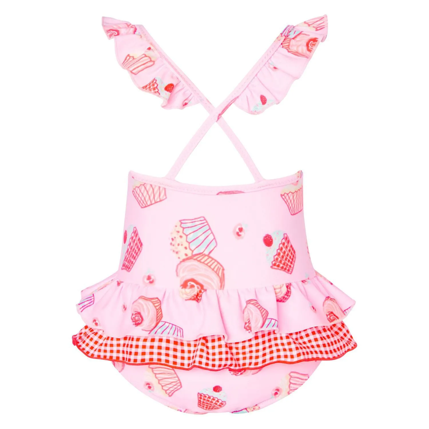 Sunuva Baby Girls Mini Cupcake Frill Swimsuit