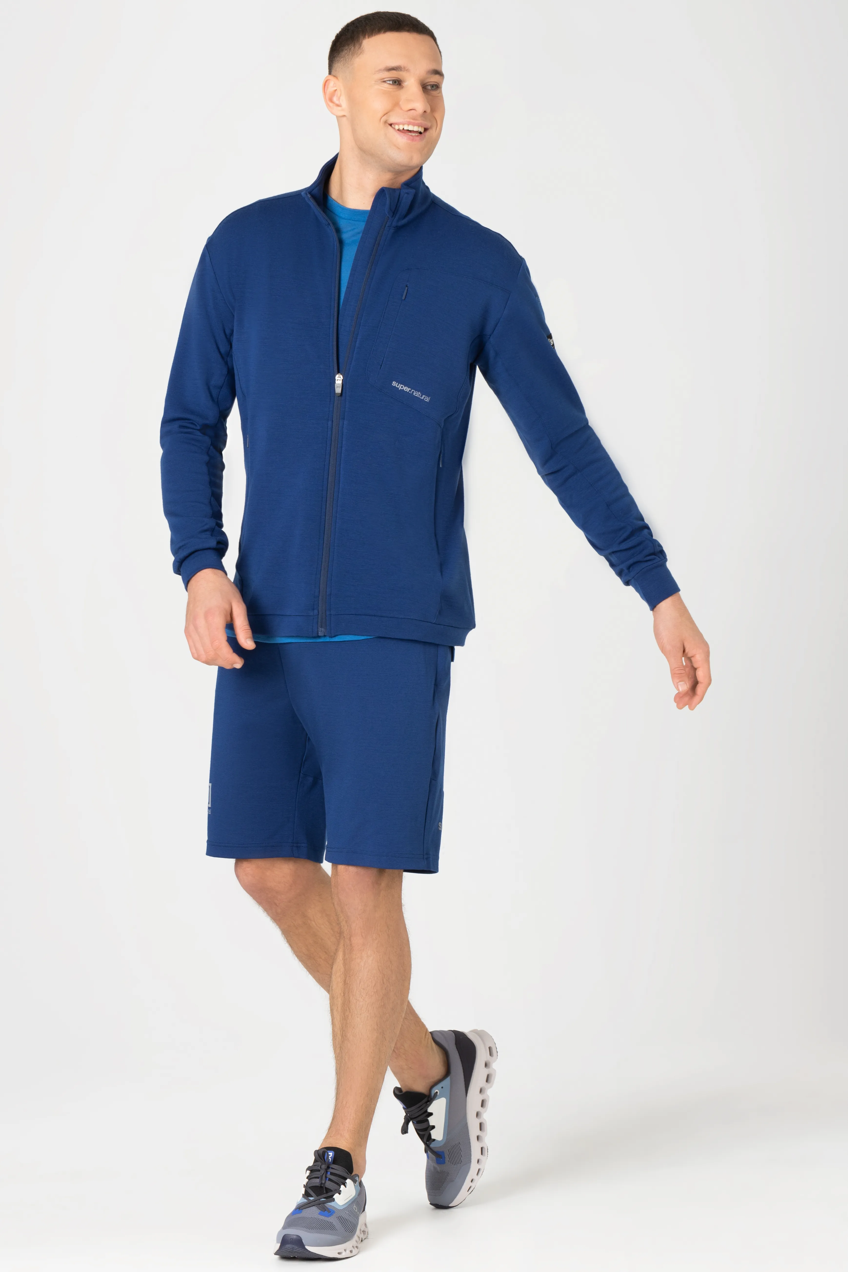 super.natural Men&#x27;s Motion Jacket Blue Depths | Buy super.natural Men&#x27;s Motion Jacket Blue Depths here | Outnorth