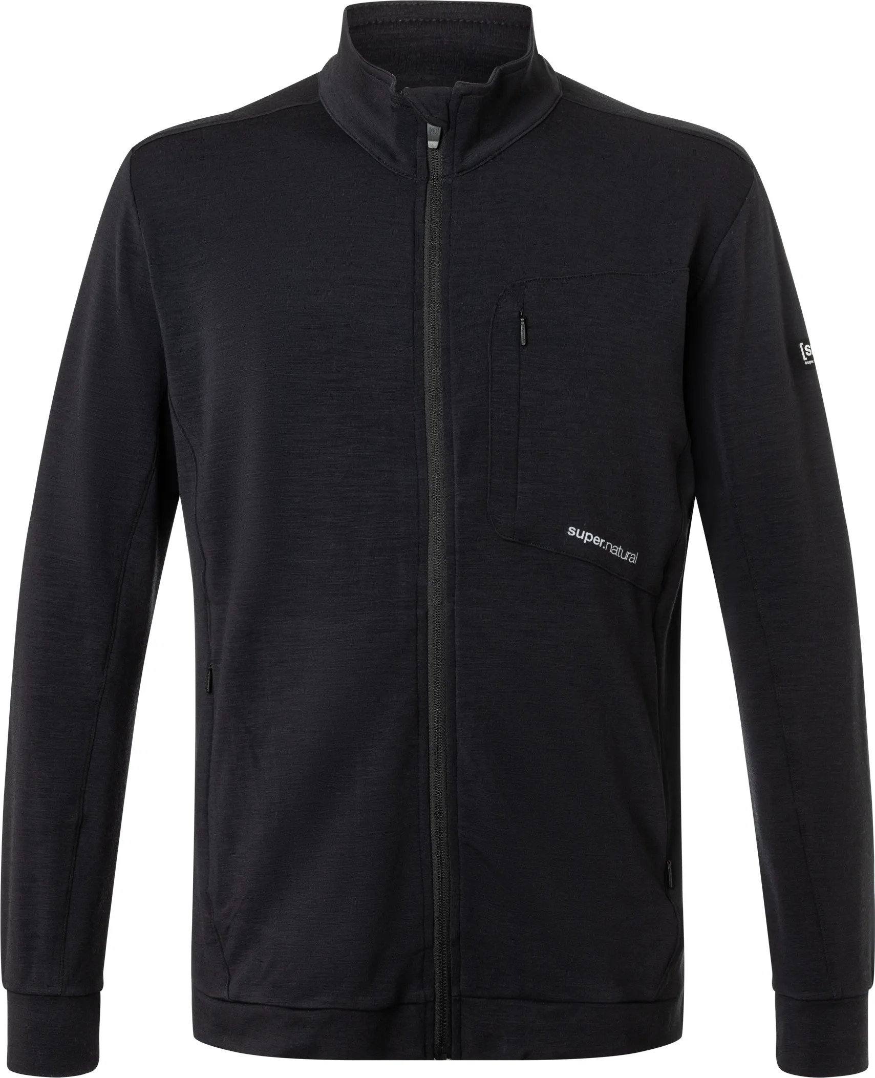 super.natural Men&#x27;s Motion Jacket Jet Black | Buy super.natural Men&#x27;s Motion Jacket Jet Black here | Outnorth
