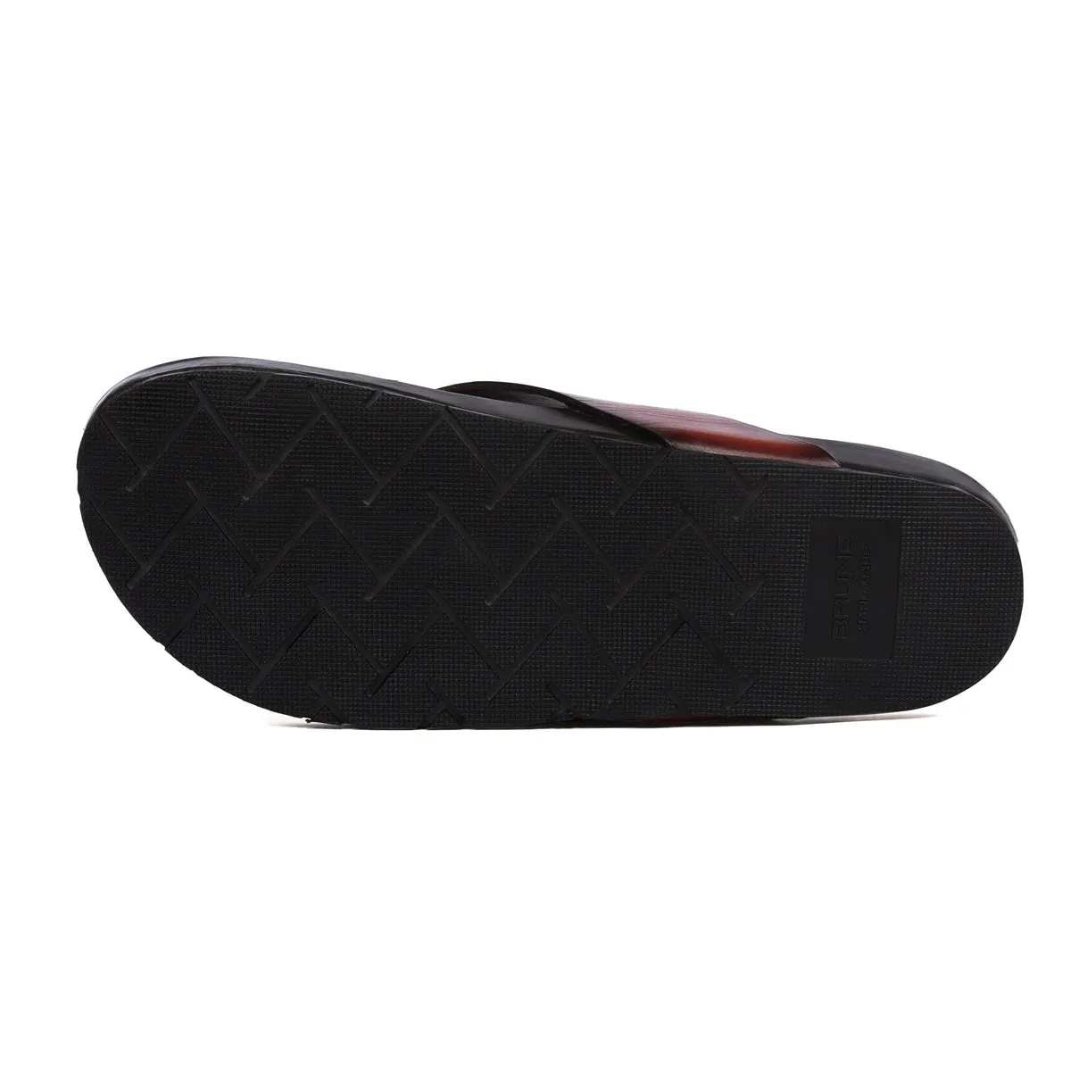 Tie Fit Men's Slipper Laser & Buckle Strap Design