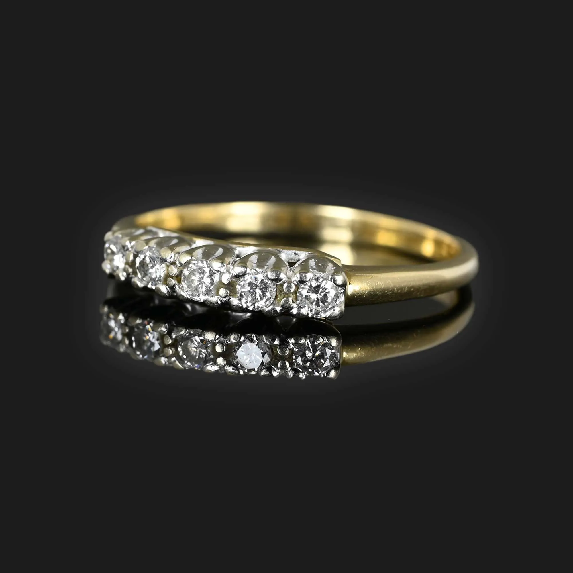 Vintage Five Stone Diamond Ring in 14K Gold