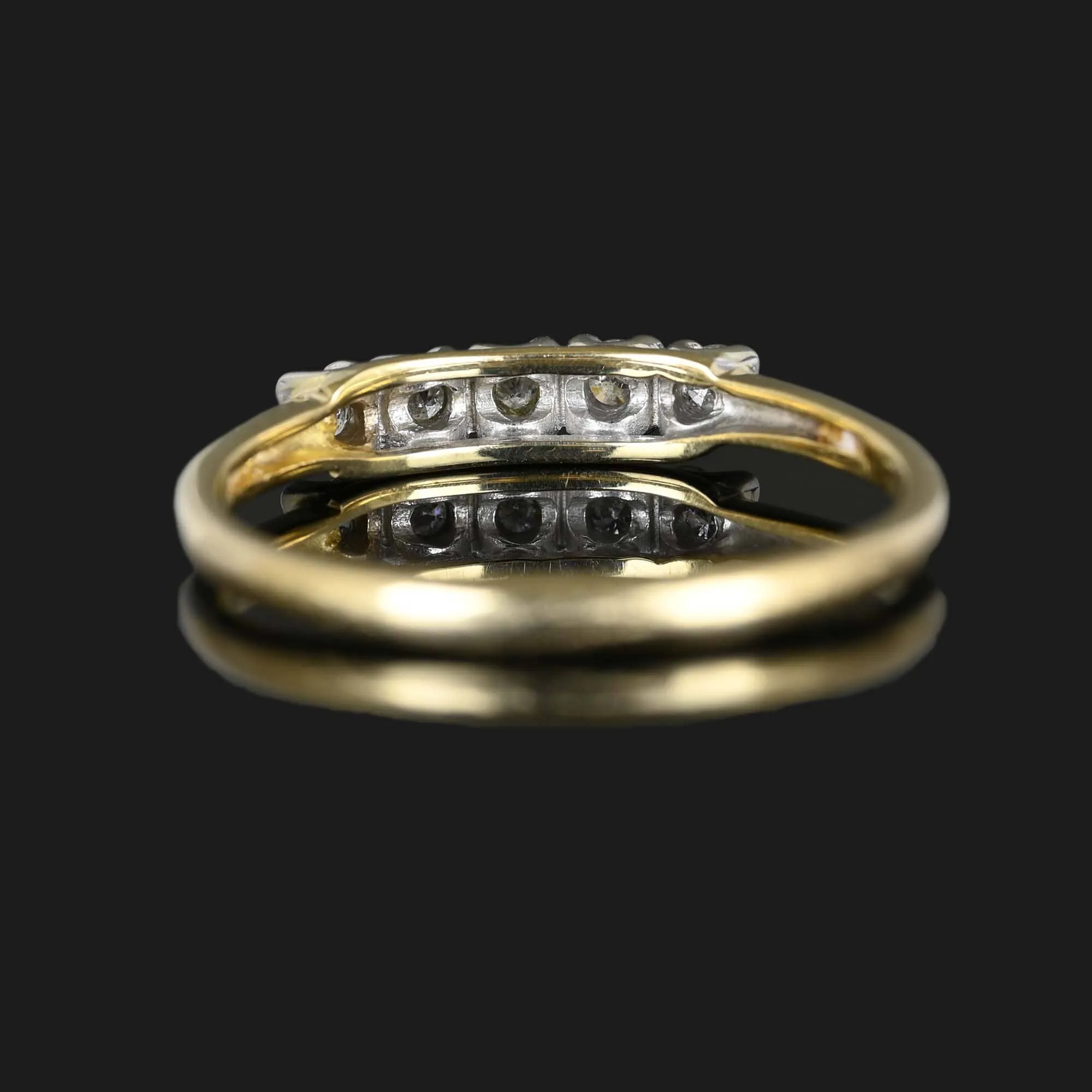 Vintage Five Stone Diamond Ring in 14K Gold