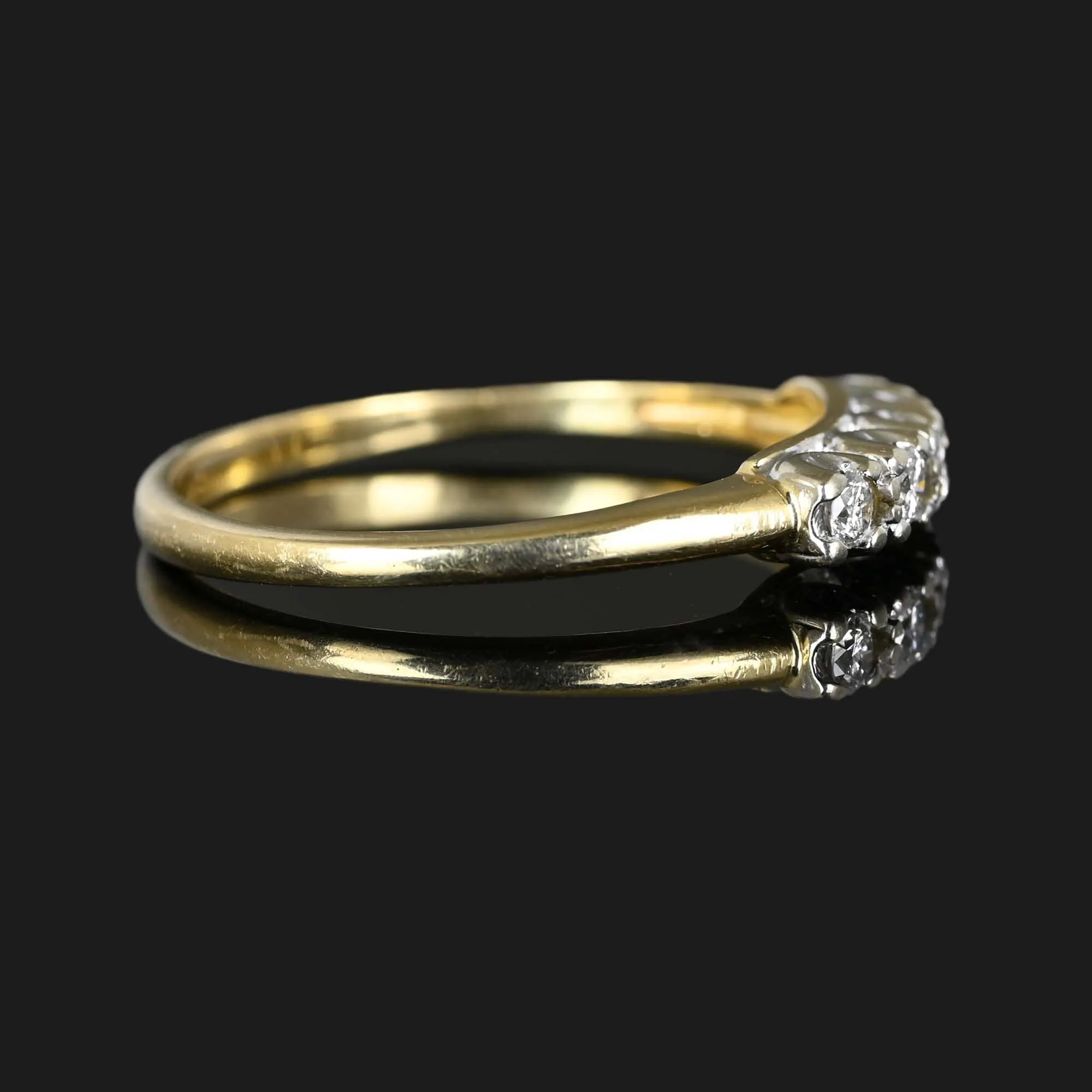 Vintage Five Stone Diamond Ring in 14K Gold