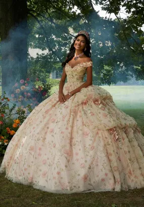 Vizcaya by Morilee Floral Print Quince Dress 89457