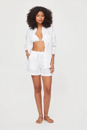 White Bay Linen Short Set
