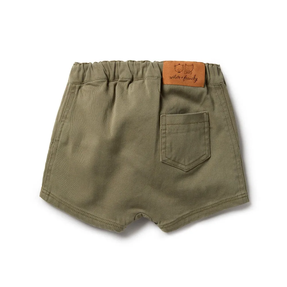 Wilson and Frenchy Fern Green Slouch Shorts