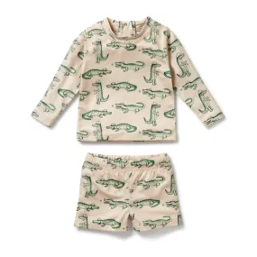 Wilson and Frenchy Rashie Swim Set - Little Croc
