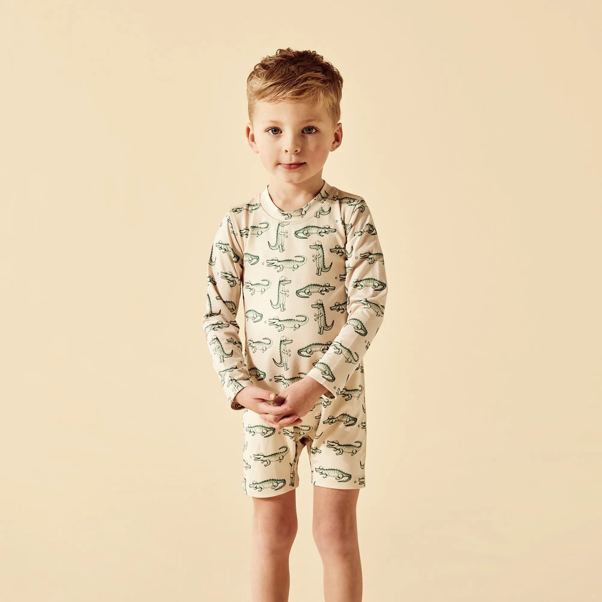 Wilson and Frenchy Rashie Swim Set - Little Croc
