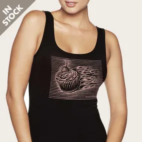 Women's Hot Rod Tank Top "Cupcake Flames"