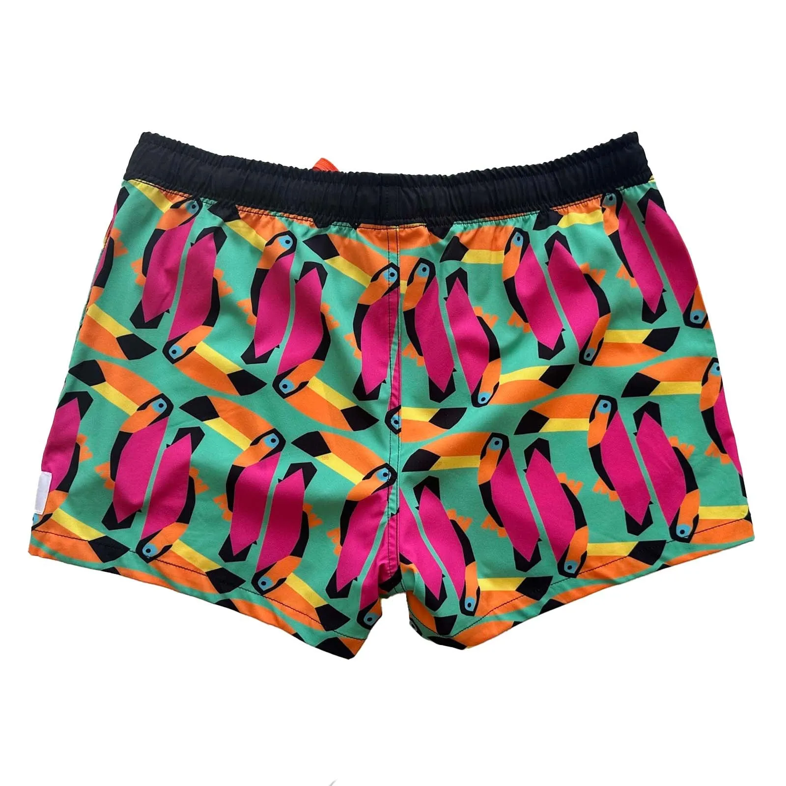 Women's Stretchy Shorts: Toucan