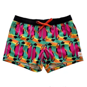 Women's Stretchy Shorts: Toucan