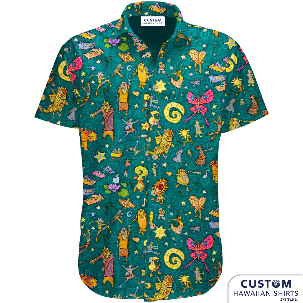 Woodford Folk Festival, Qld, 2023 - Custom Hawaiian Shirt Uniforms