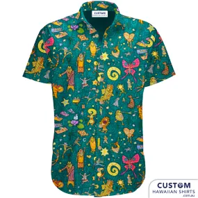 Woodford Folk Festival, Qld, 2023 - Custom Hawaiian Shirt Uniforms