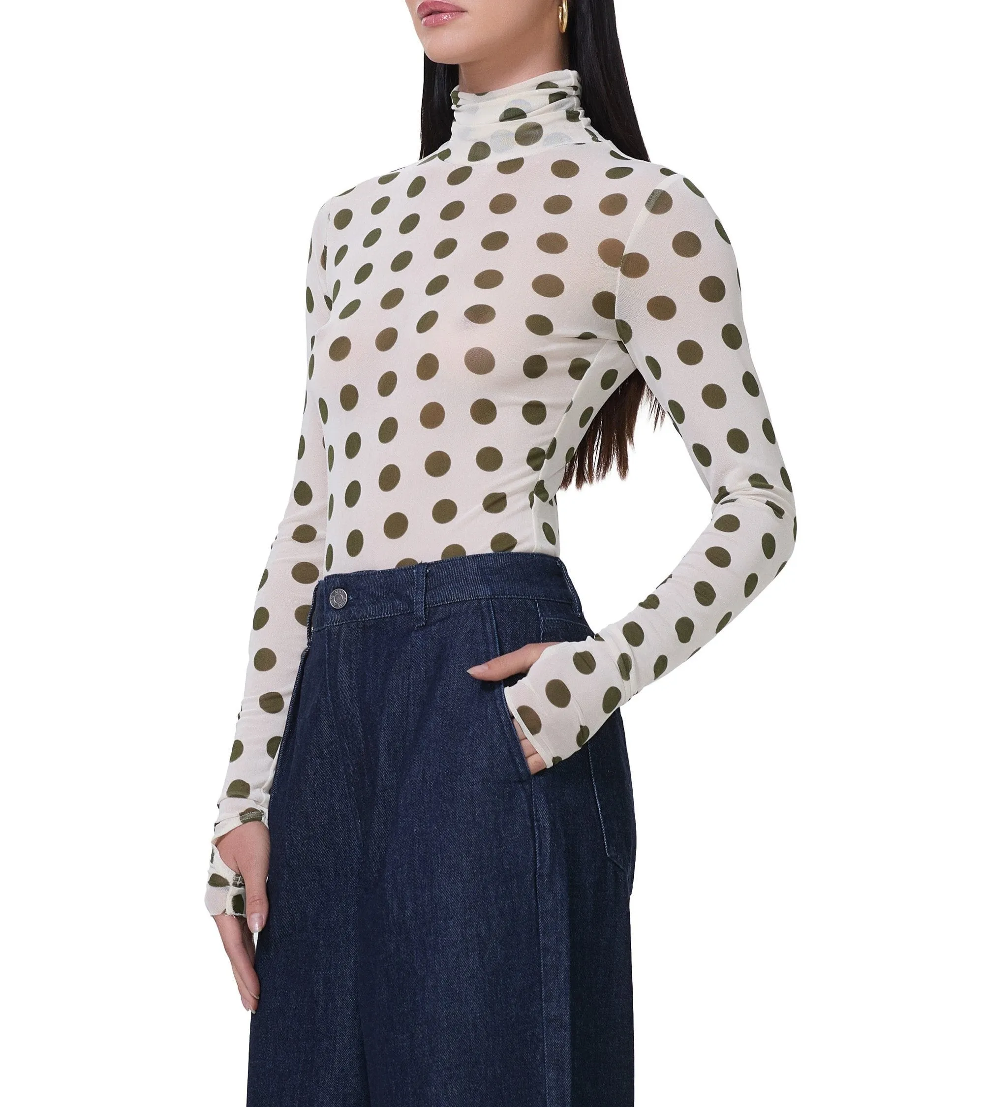 Zadie Top - Birch Dot